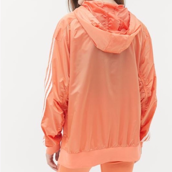 Adidas Orange Windbreaker”Fiarucci” Lightweight Hooded Jacket - Picture 6 of 13